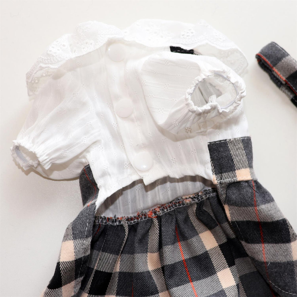 Dog spring summer autumn skirt with lead rope net red princess dress summer dress Teddy bear pet cat clothes