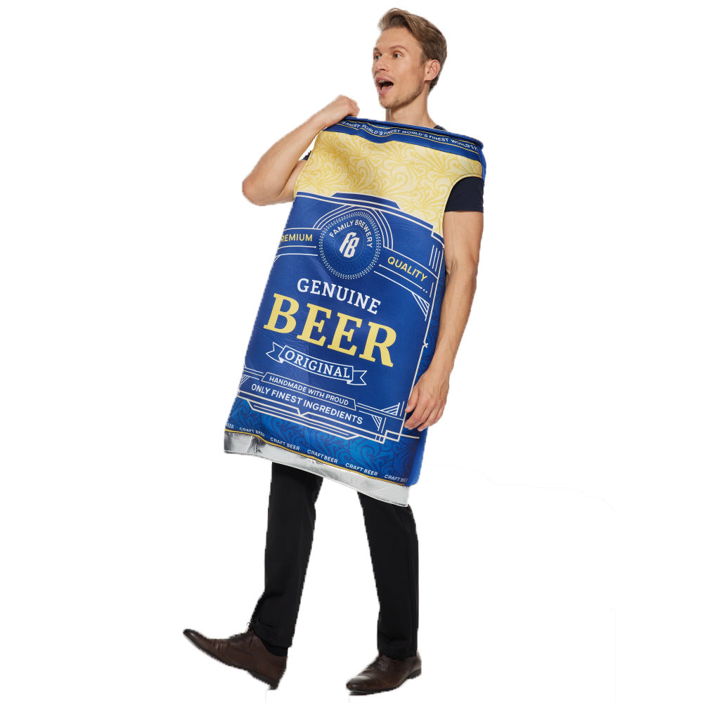 New Halloween can beer in stock fun parody sponge costume party performance onesie
