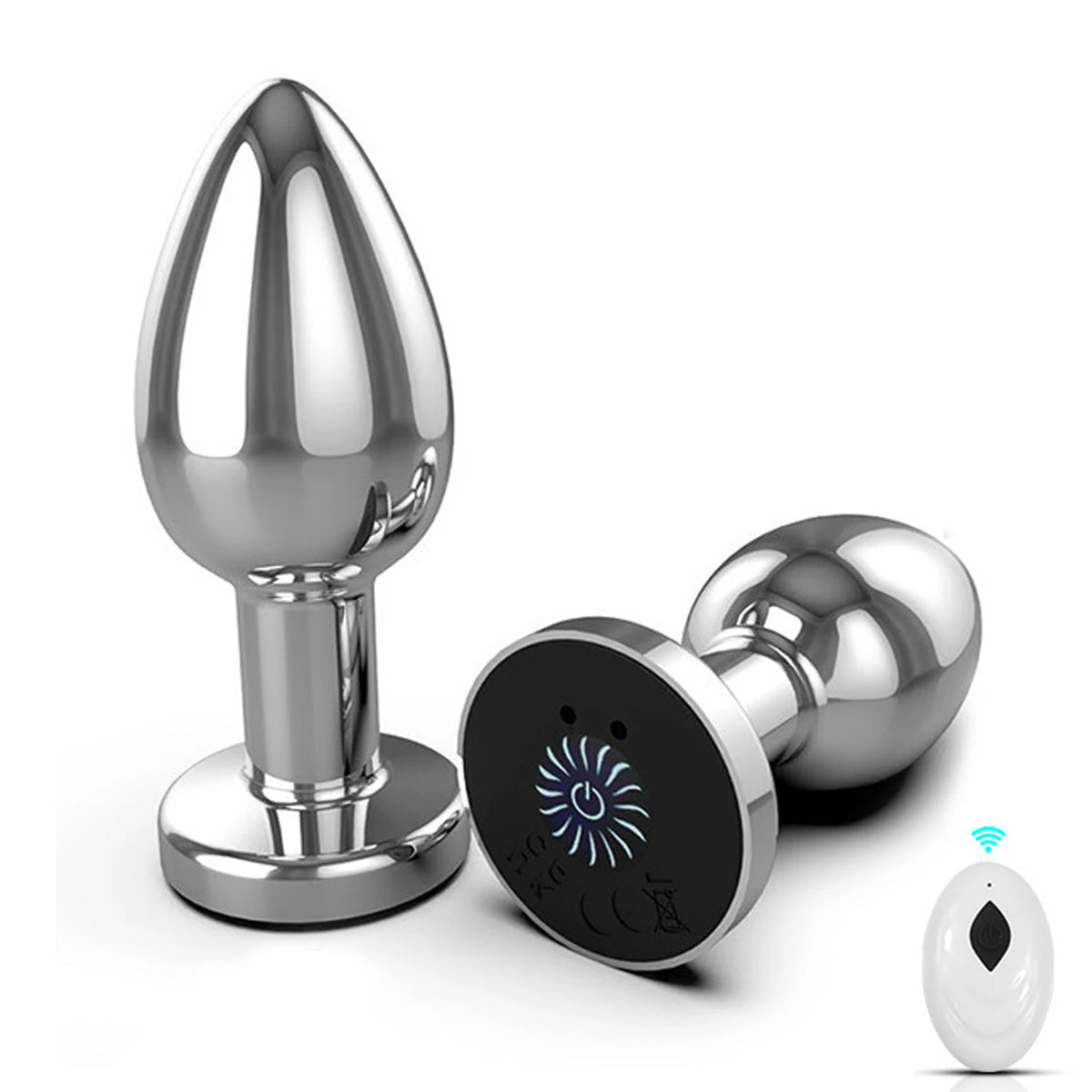 Remote-Control Metal Vibrating Anal Plug