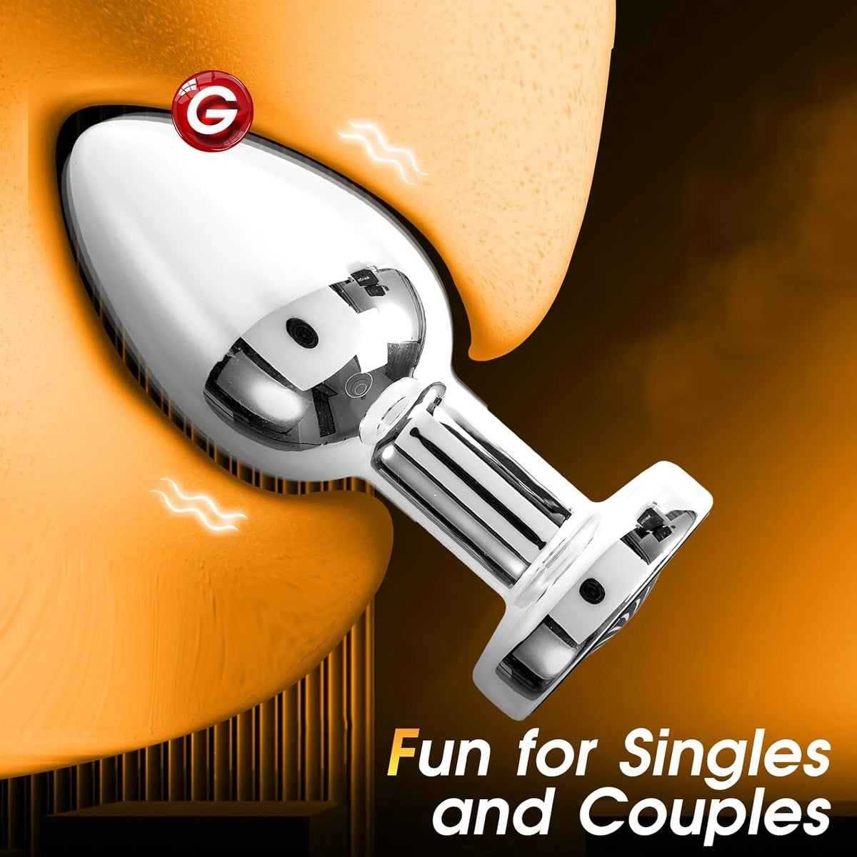 Remote-Control Metal Vibrating Anal Plug
