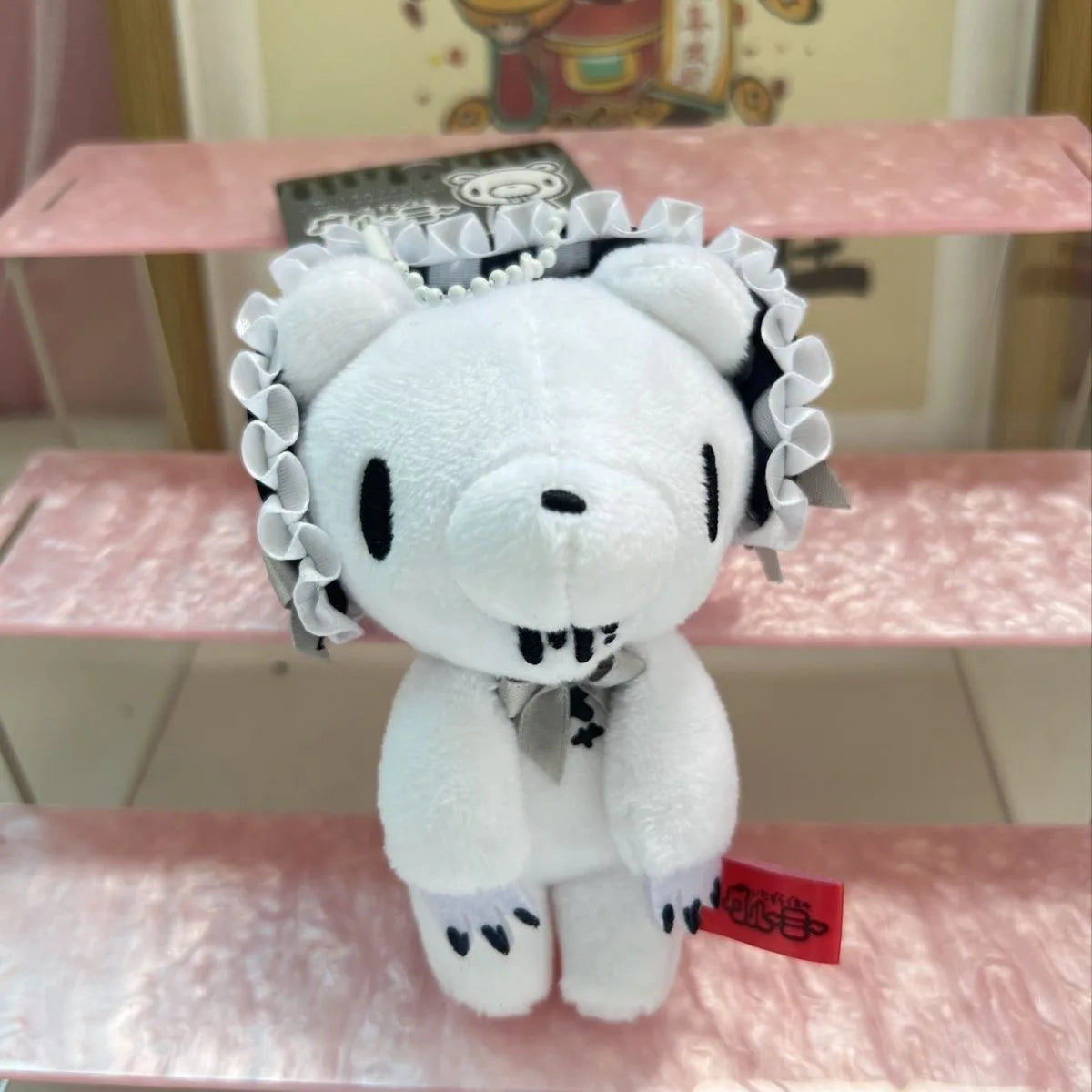 Gothic Bloody Bear Plush Bag Charm Keychain