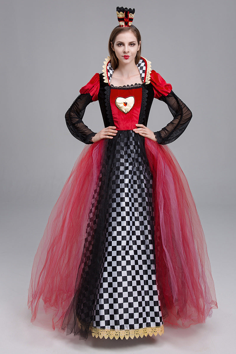 Queen of Hearts Royal Gown Costume