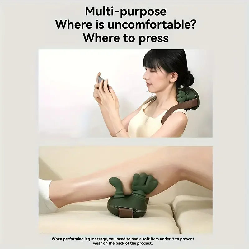 USB-Rechargeable 6D Neck & Shoulder Massager