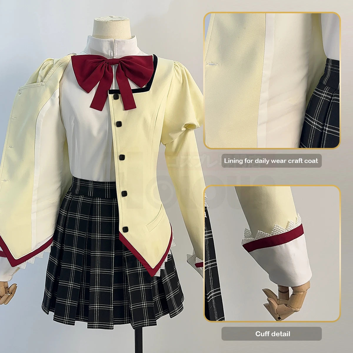 HOLOUN Puella Magi Madoka Magica Anime Kaname Madoka Cosplay Costume Jk Skirt Shirt Akemi Homura Tomoe Mami Miki Sayaka Sakura