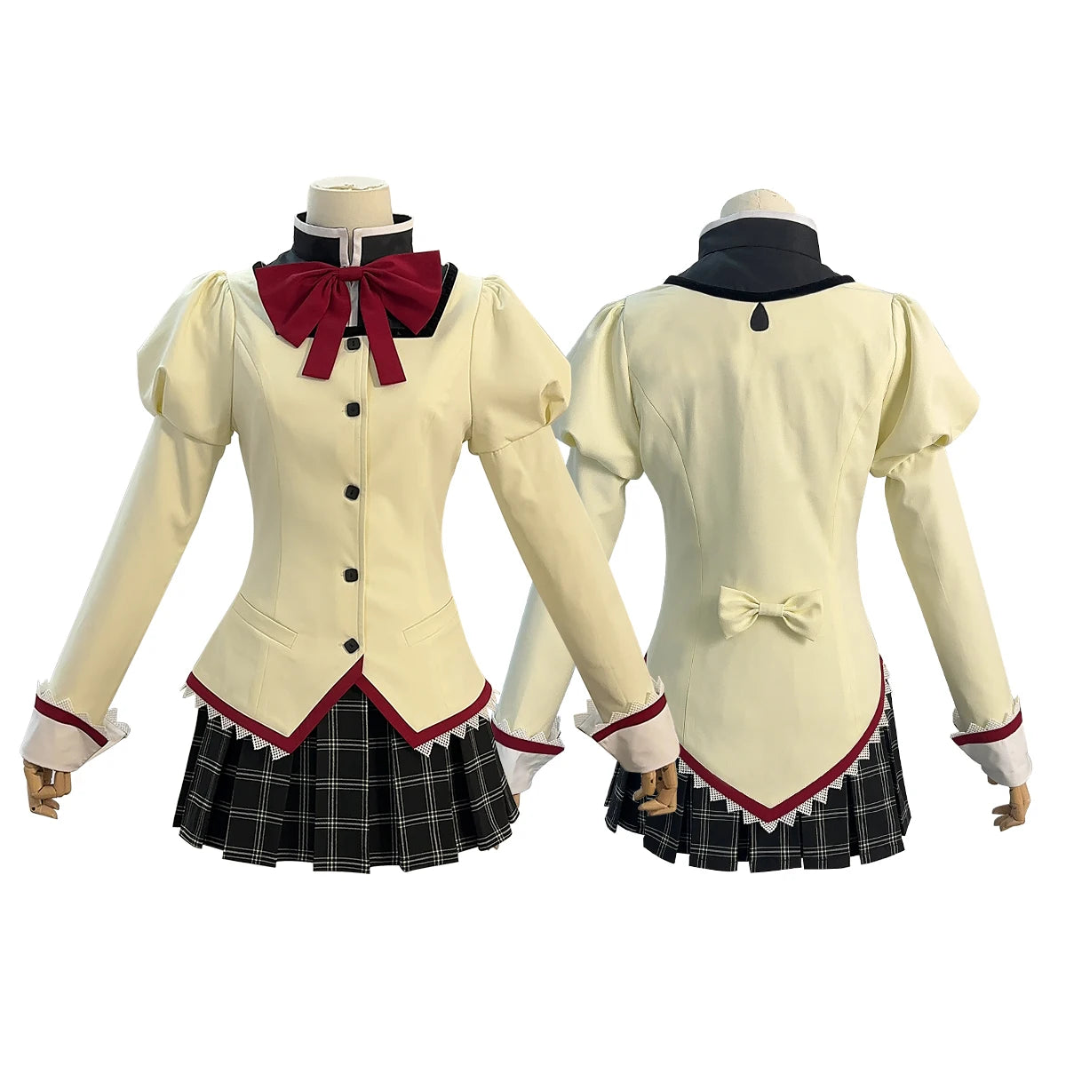 HOLOUN Puella Magi Madoka Magica Anime Kaname Madoka Cosplay Costume Jk Skirt Shirt Akemi Homura Tomoe Mami Miki Sayaka Sakura