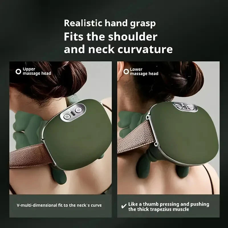 USB-Rechargeable 6D Neck & Shoulder Massager