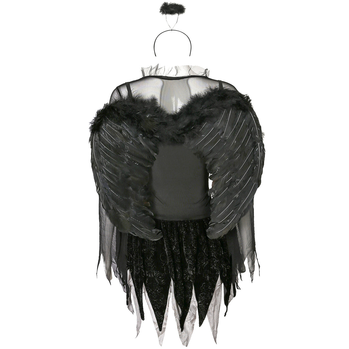 Zombie Black Angel Costume