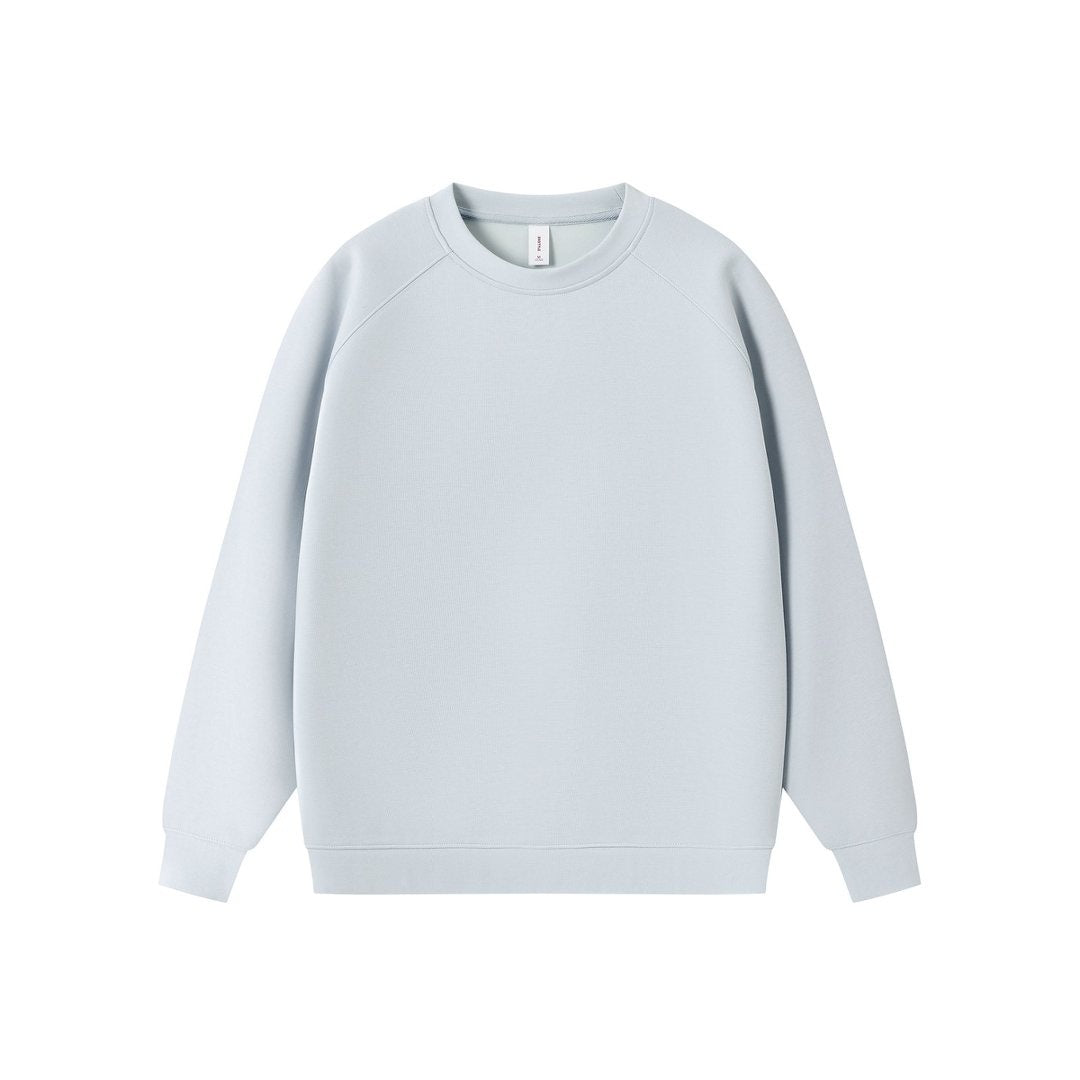 Solid Crewneck Pullover Hoodie