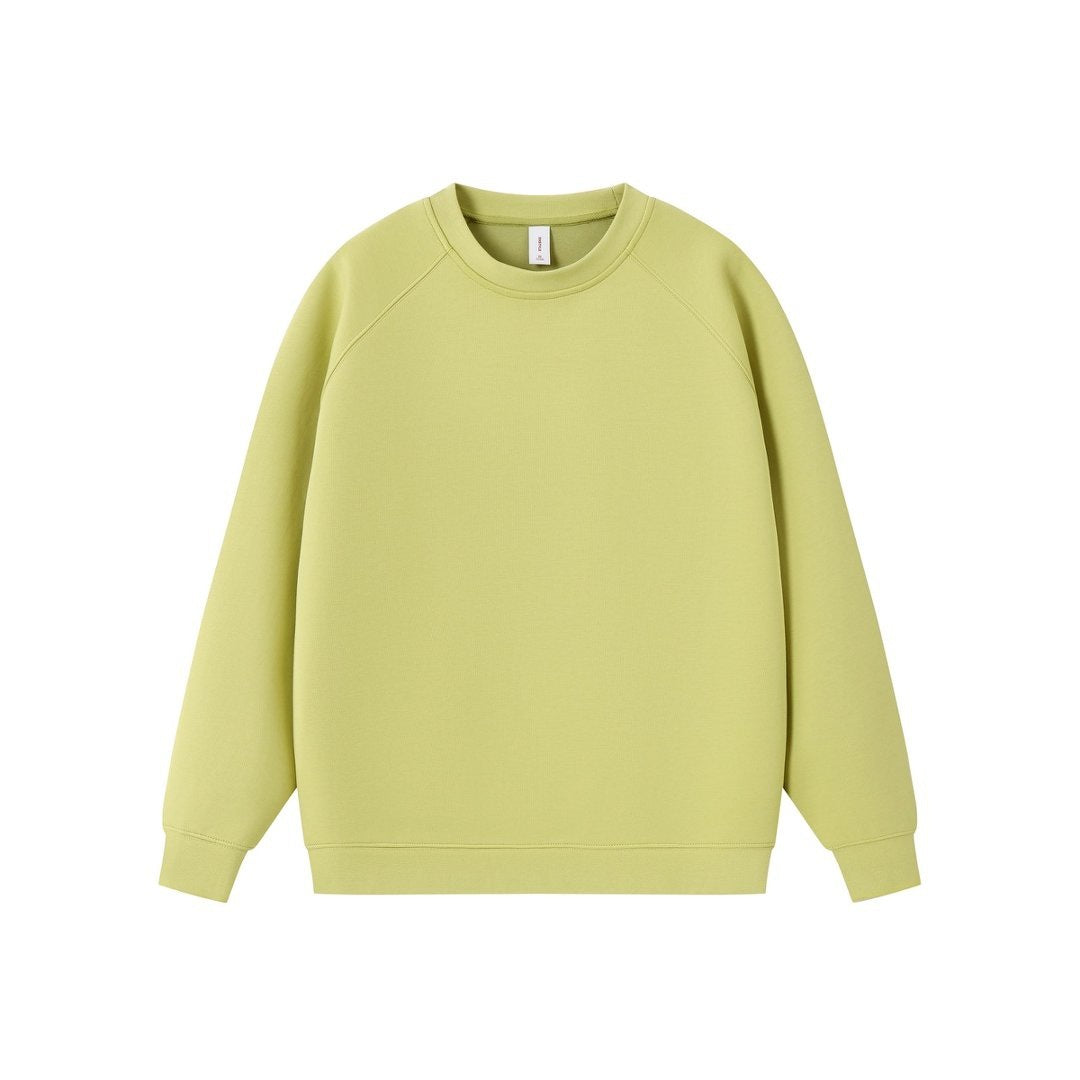 Solid Crewneck Pullover Hoodie