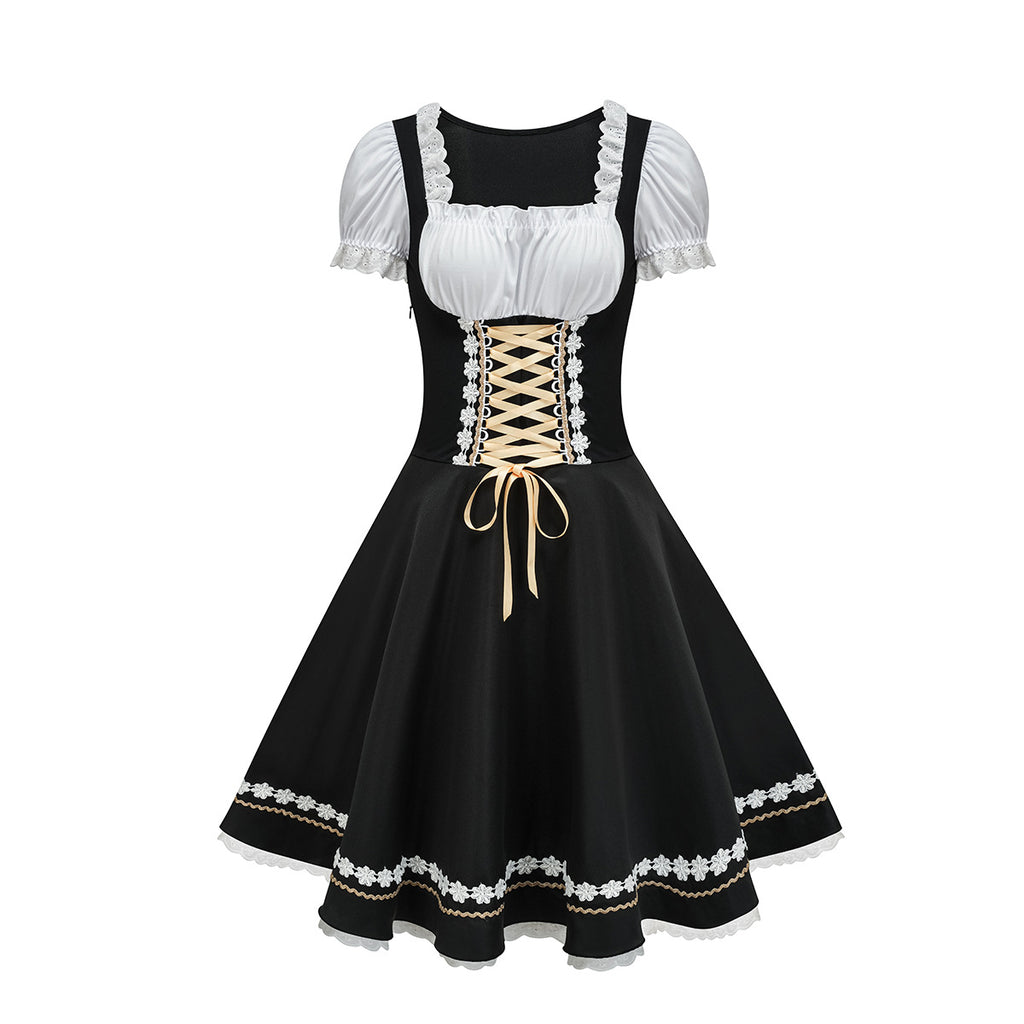 Beaded Heart Beer Girl Bodysuit Costume