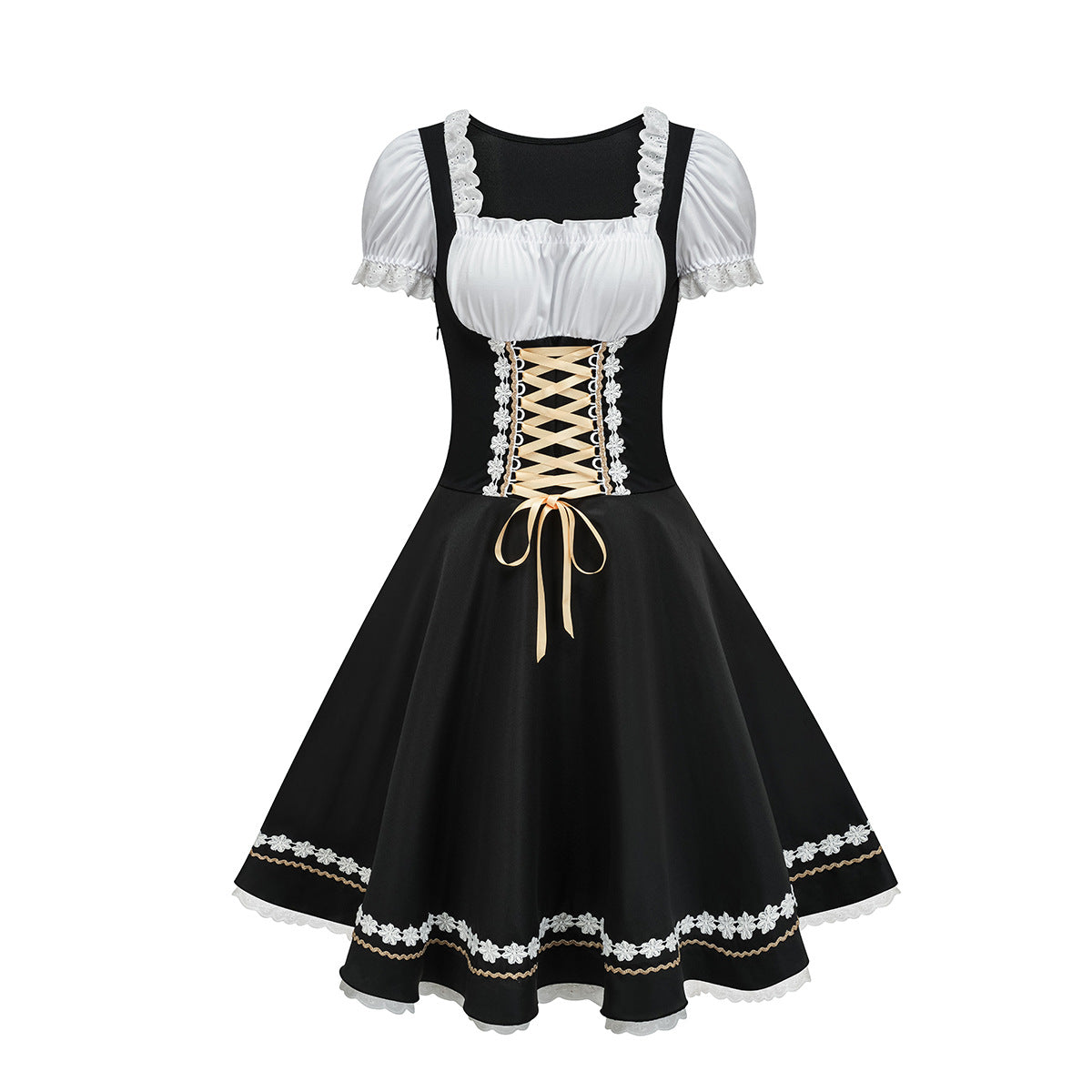 Beaded Heart Beer Girl Bodysuit Costume