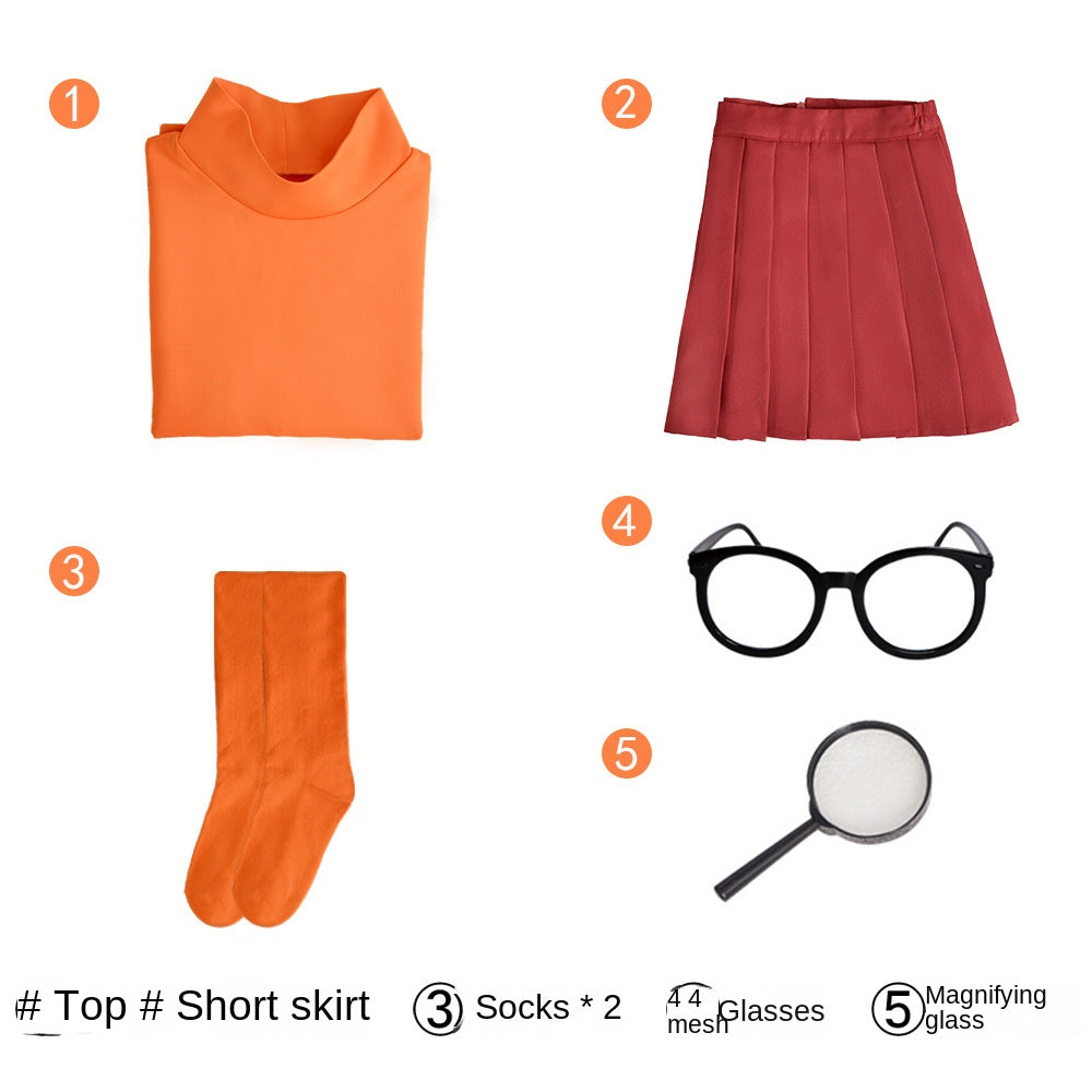 Velma Scooby-Doo Cosplay Costume
