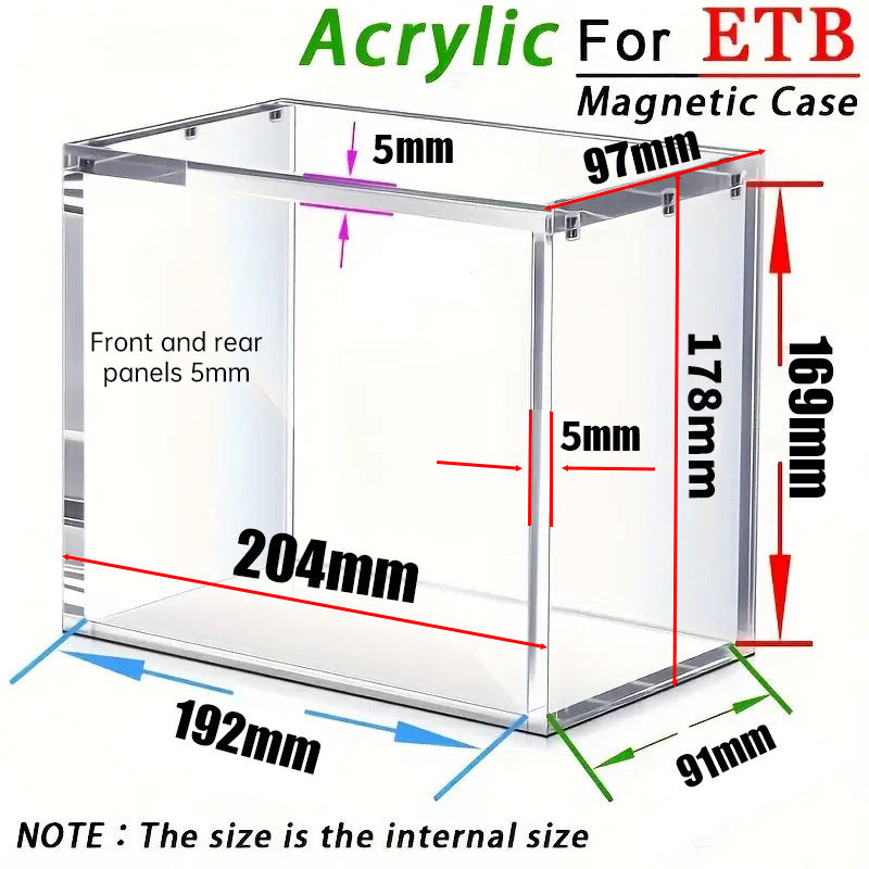 5mm Acrylic ETB Display Case