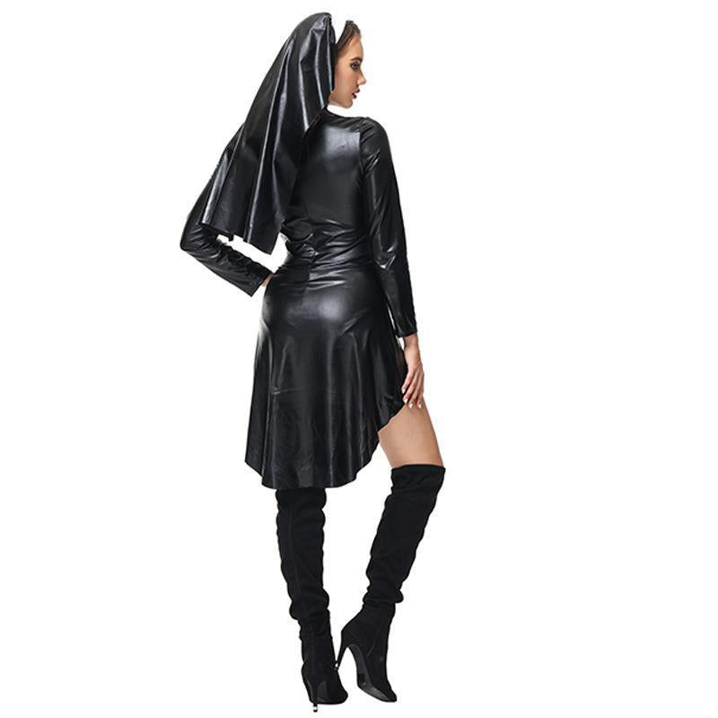 Patent Leather Nun Costume