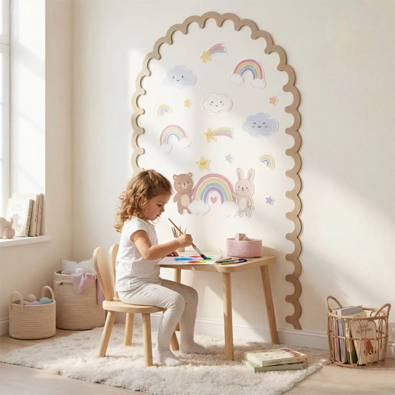 Unfinished Wood Arch Wall Decor