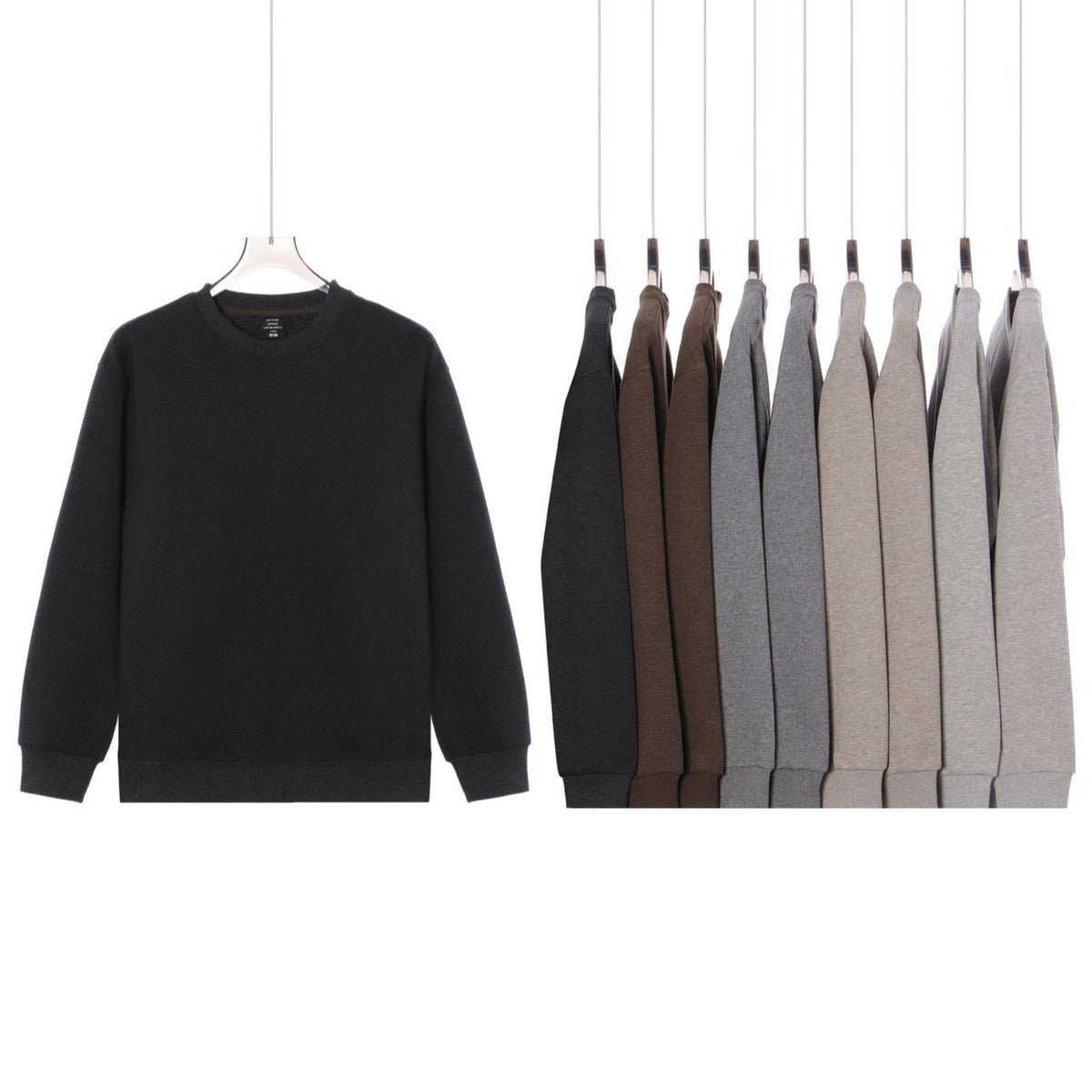 Loose Crewneck Long-Sleeve Sweatshirt