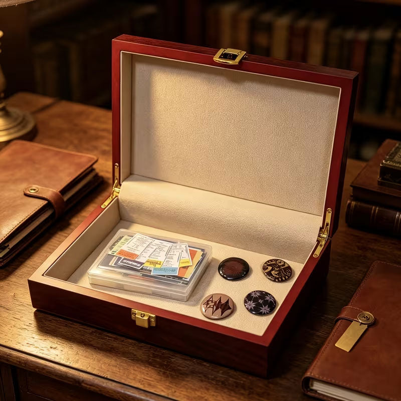 Locking Wooden Jewelry Box