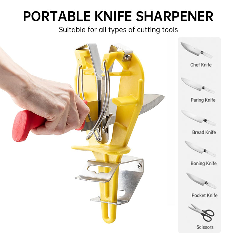 Stainless Steel Mounted Knife Sharpener