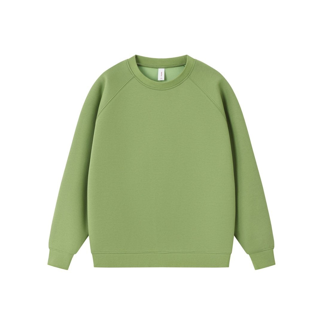 Solid Crewneck Pullover Hoodie
