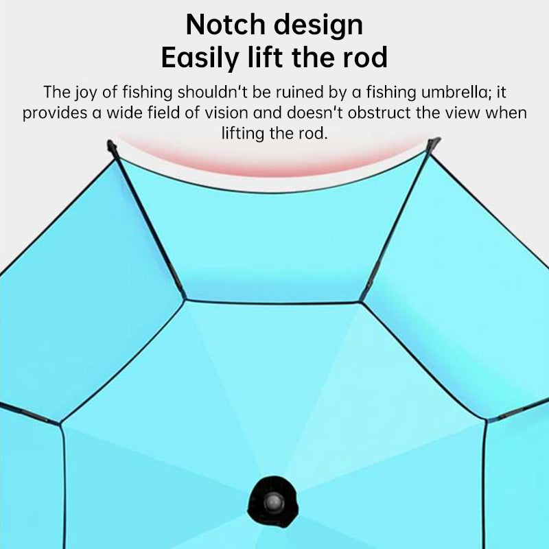 6.6 ft Double-Canopy Beach Umbrella