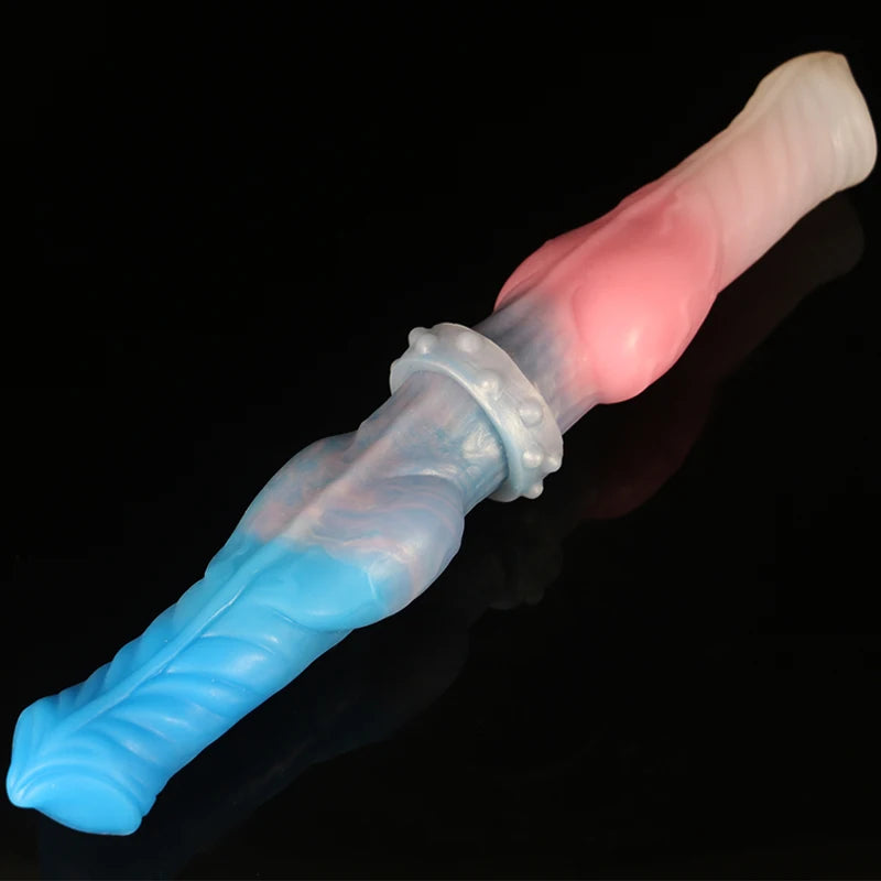 LUUK Double Dildo Animal Horse Dick Huge Knot Dildo Soft Silicone Anal Dilator Anal Plug Animal Sex Toys for Women Masturbator