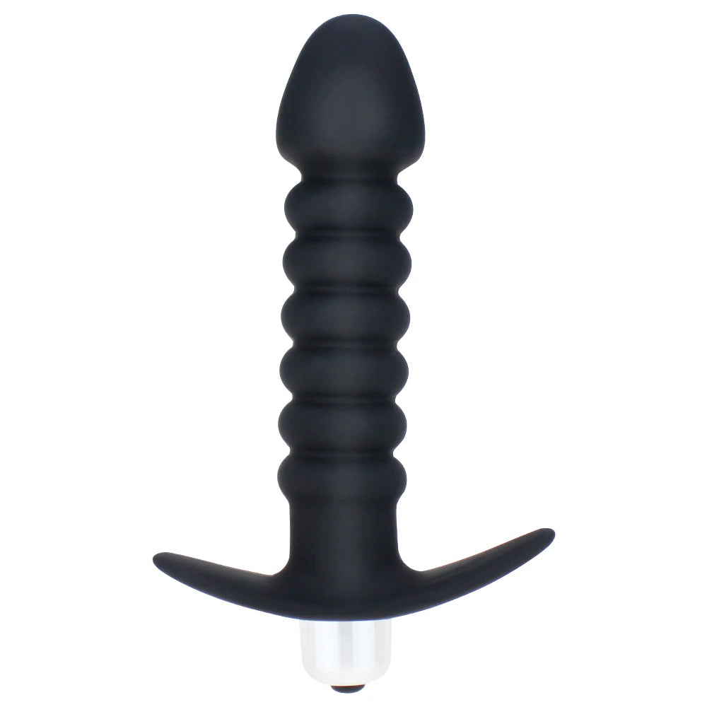 Vibrating Silicone Anal Bead & Plug Set