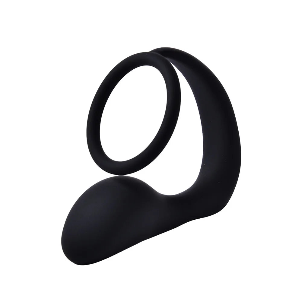 Silicone Prostate Massager with Ring
