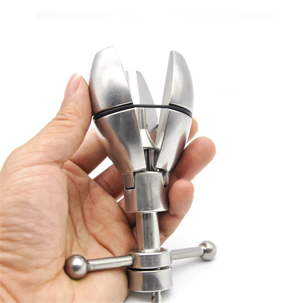 Stainless Steel Locking Anal Plug
