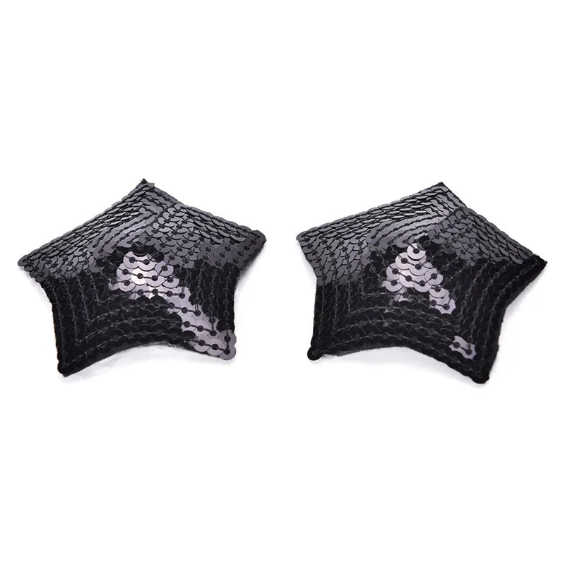 Sex Product Chest Stickers Sexy Sequin Nipple Covers With Tassels Heart Round Lace Shape Nipple Stickers Pasties Wholesale
