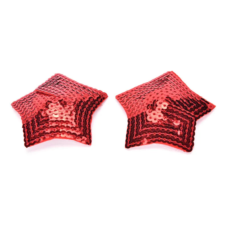 Sex Product Chest Stickers Sexy Sequin Nipple Covers With Tassels Heart Round Lace Shape Nipple Stickers Pasties Wholesale
