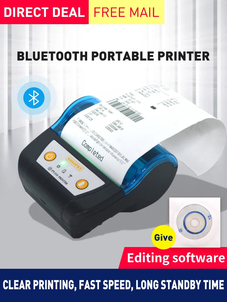 58 mm Bluetooth Portable Receipt Printer