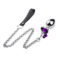 Crystal Bell Metal Anal Plug with Chain – 3 Sizes