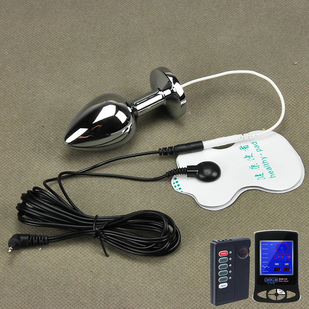Electric-Stimulation Metal Anal Bead Plug