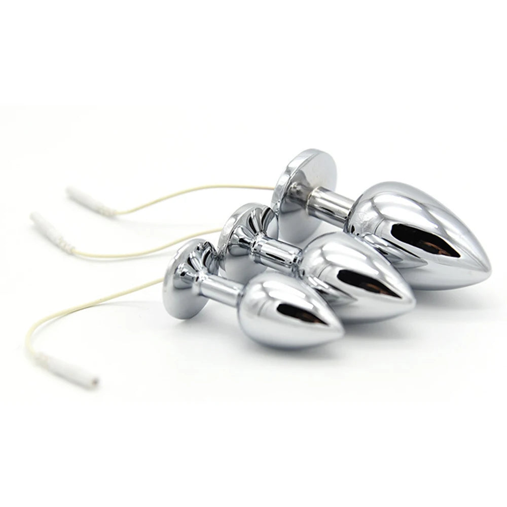 Electric-Stimulation Metal Anal Bead Plug
