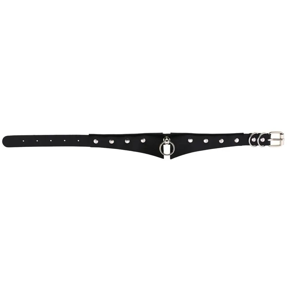 Black Collar Choker Necklace Gothic Fashion Punk Harajuku Cool Chocker Goth Clothing Accessories For Women Cosplay Jewelry