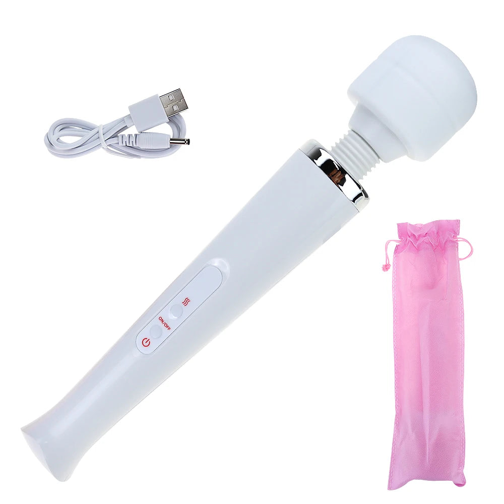 USB-Rechargeable Large Magic Wand Vibrator