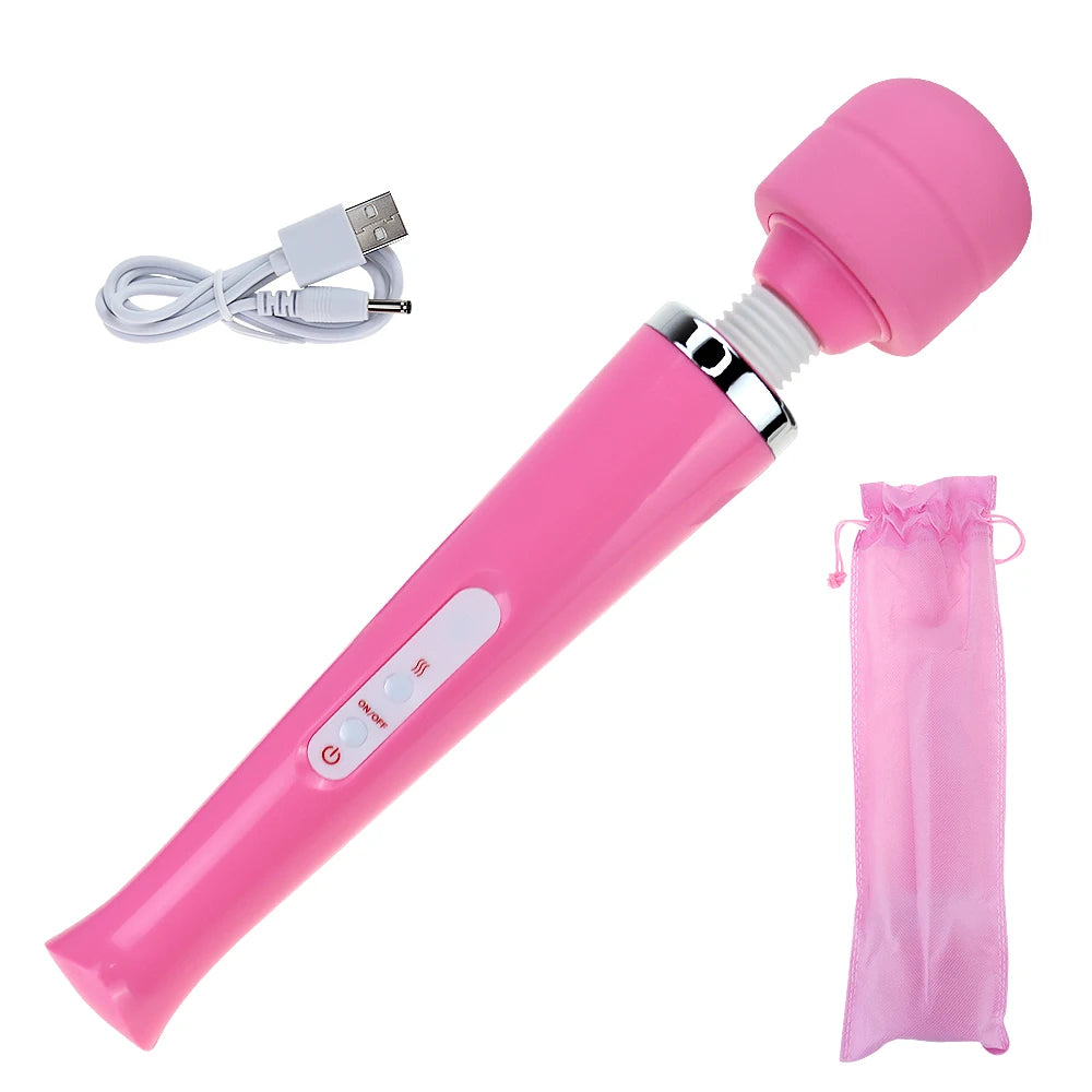 USB-Rechargeable Large Magic Wand Vibrator