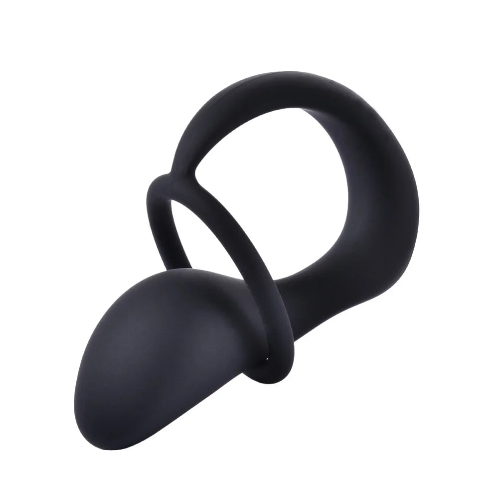 Silicone Prostate Massager with Ring