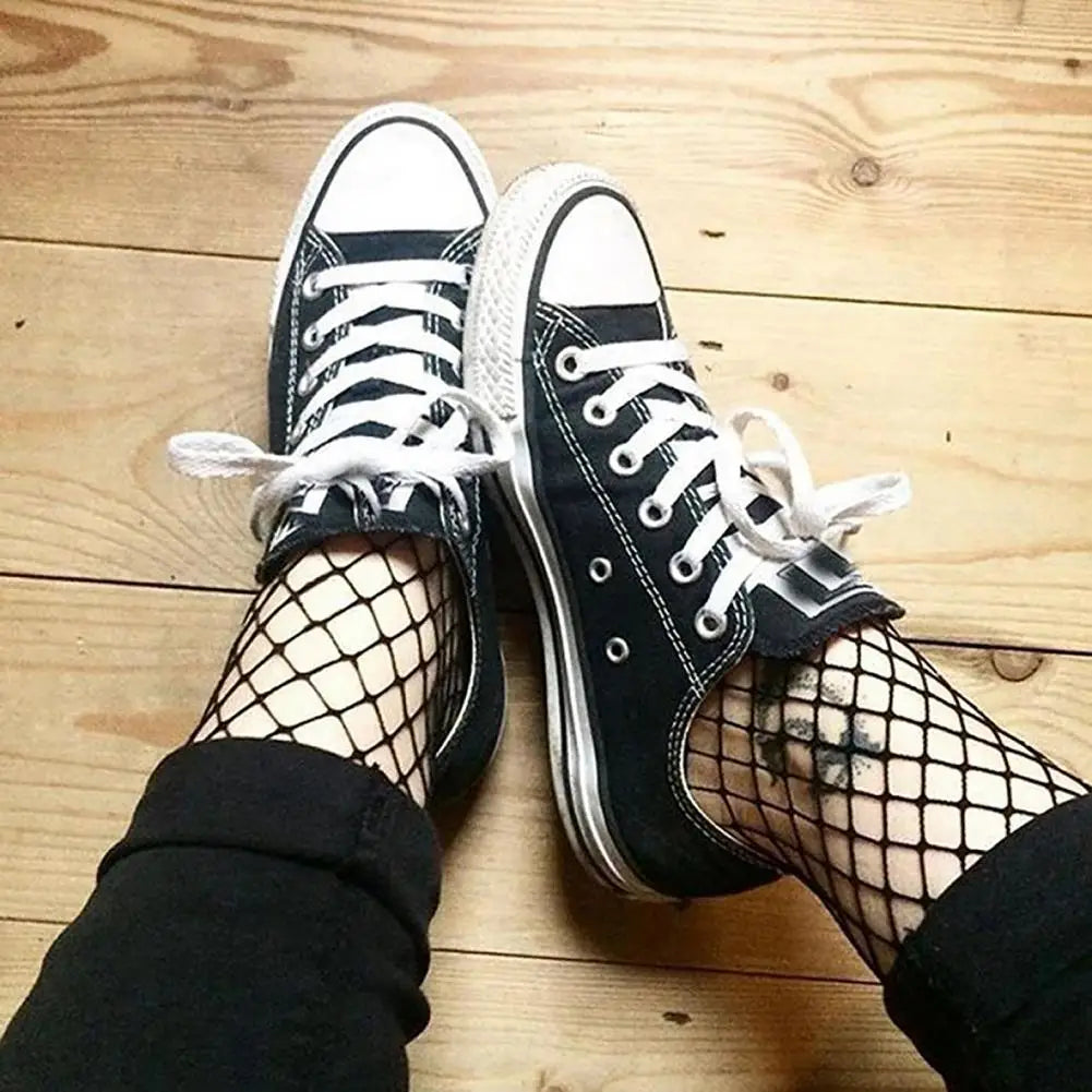 1 Pair Summer Socks Women Dancing Net Socks Hollow Non-slip Sports Носки Elastic Women Ankle Fishnet Socks Black