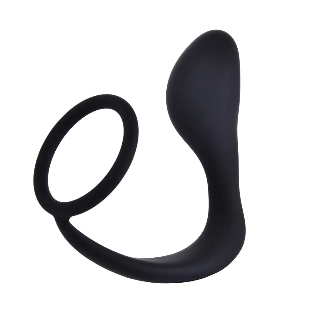 Silicone Prostate Massager with Ring