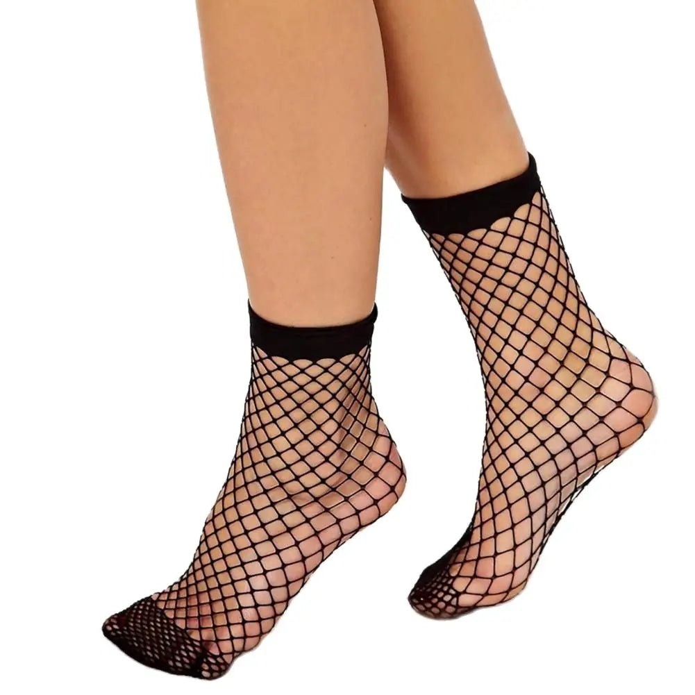 1 Pair Summer Socks Women Dancing Net Socks Hollow Non-slip Sports Носки Elastic Women Ankle Fishnet Socks Black