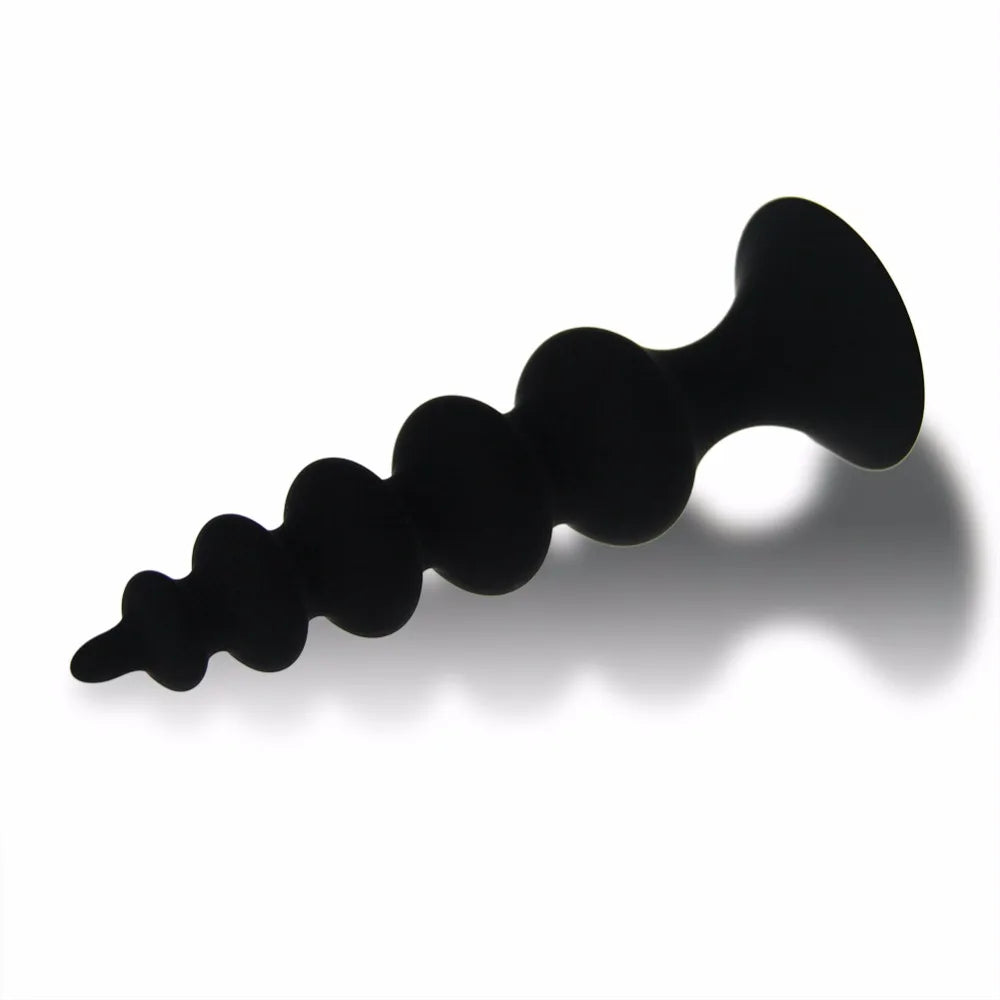 Silicone Anal Bead & Butt Plug Set