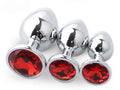 Colorful Crystal Metal Anal Plug – 3 Sizes