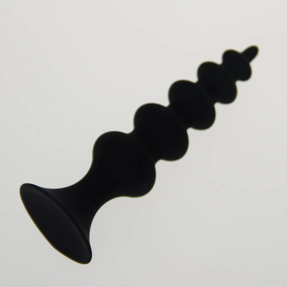 Silicone Anal Bead & Butt Plug Set