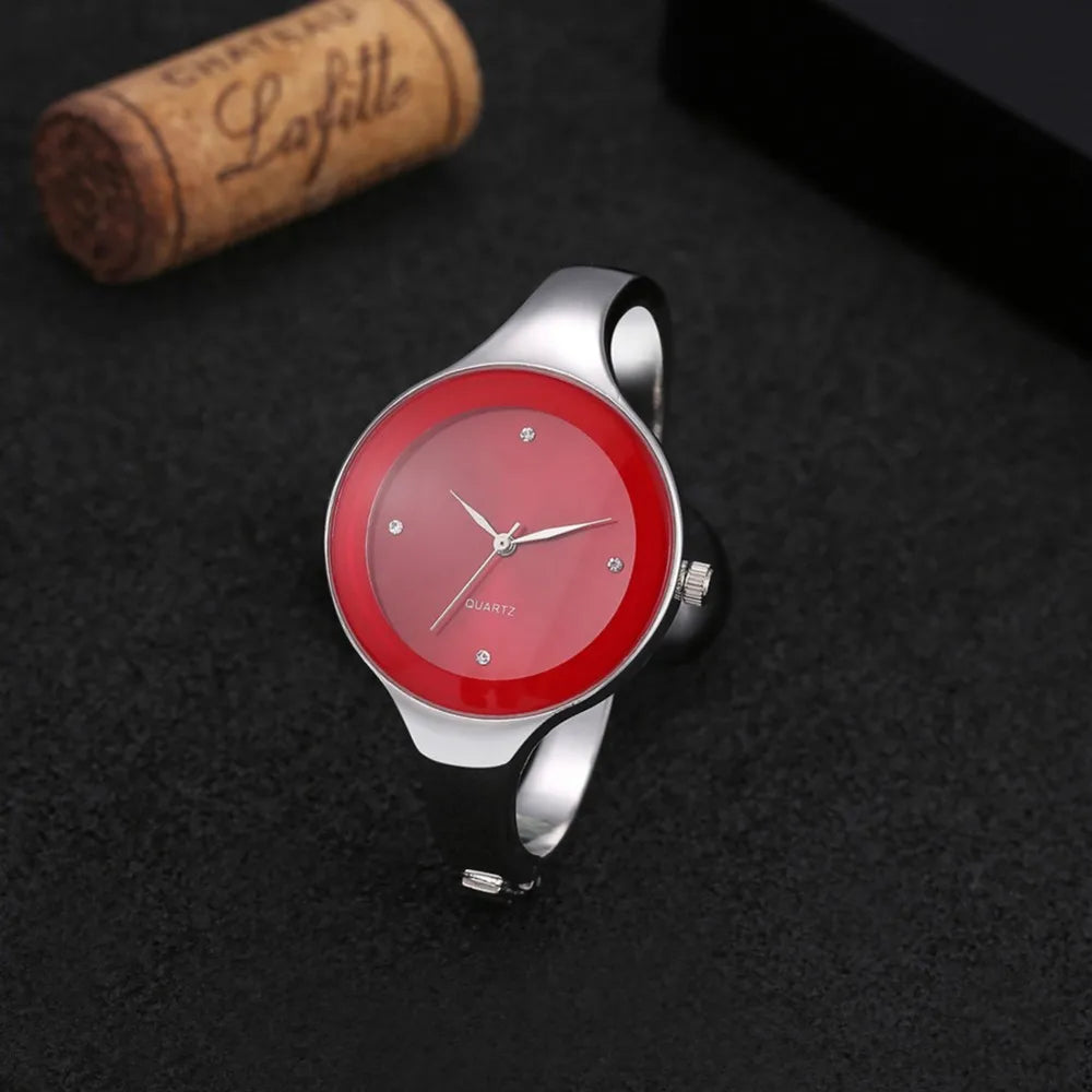 Women's Crystal Stainless Steel Bracelet Watch