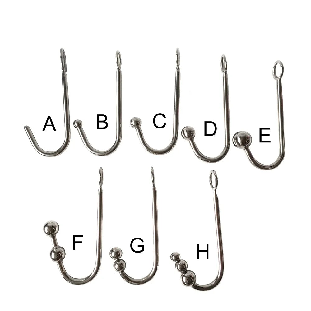 Stainless Steel Anal Hook & Ball Plug