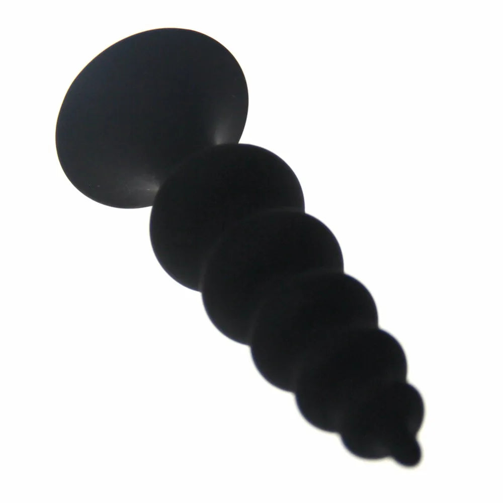 Silicone Anal Bead & Butt Plug Set