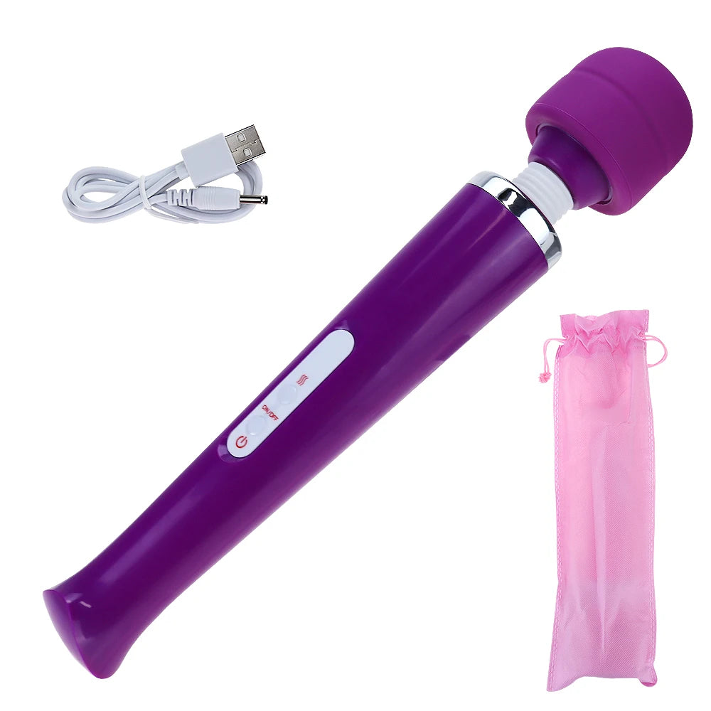 USB-Rechargeable Large Magic Wand Vibrator