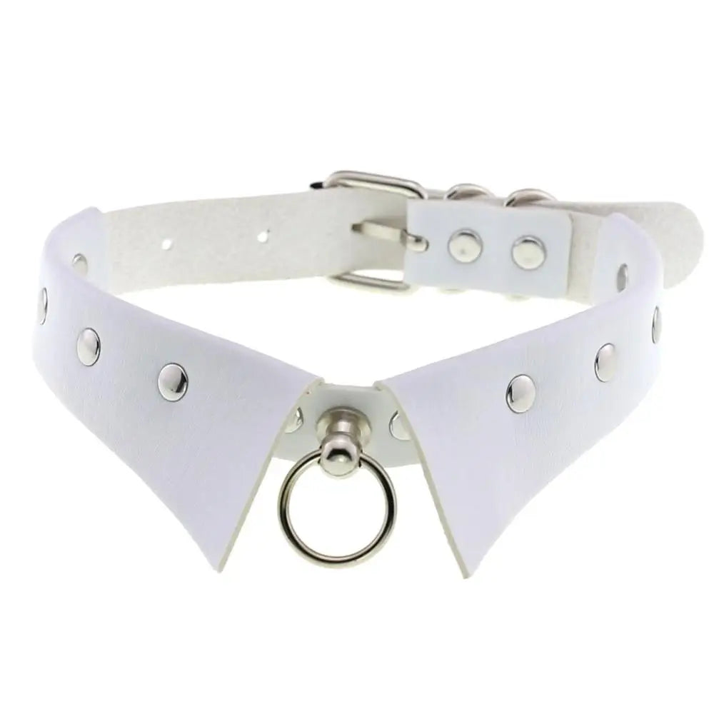 Black Gothic Punk Collar Choker Necklace