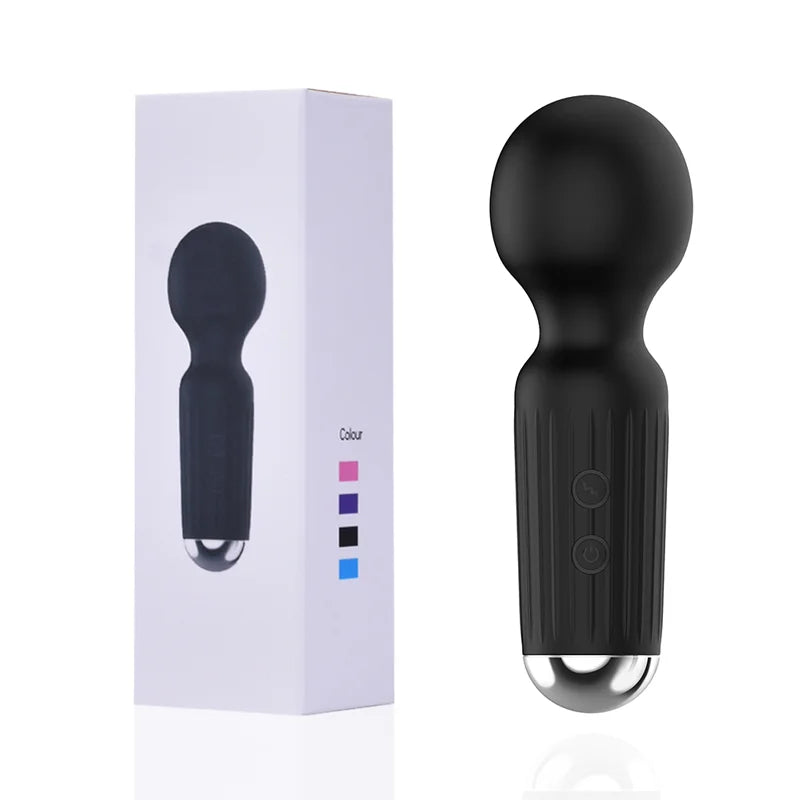 20-Speed USB-Rechargeable Mini Wand Vibrator
